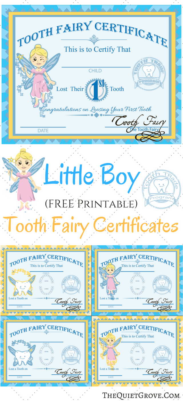 tooth fairy free printables